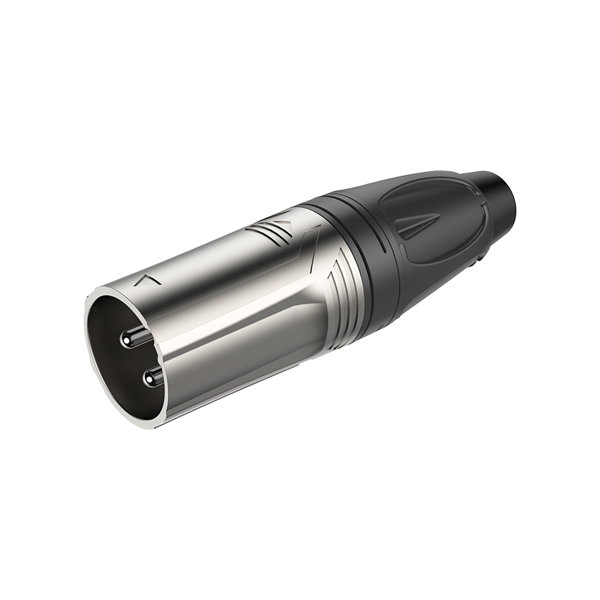 ROXTONE RX3M-NT Разъем cannon кабельный папа 3-х контактный, цвет: серебро, HQ купить в prostore.me