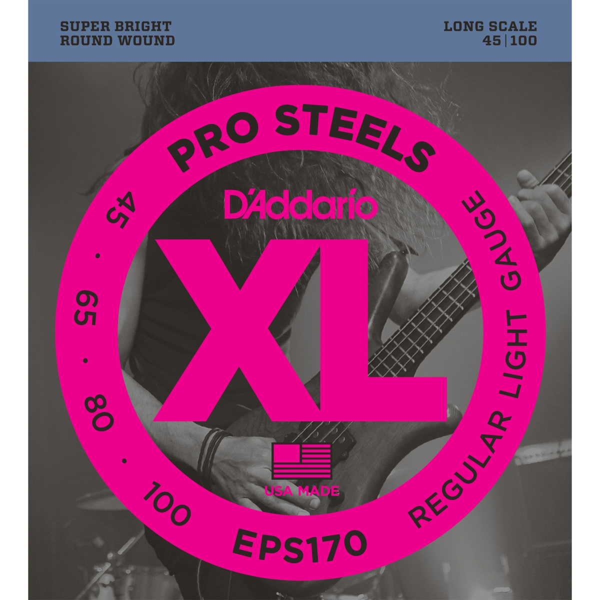 D'ADDARIO EPS170 - струны для БАС-гитары, ProSteels/Long, 45-100 купить в prostore.me