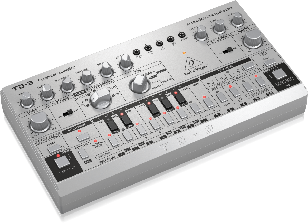 BEHRINGER TD-3-SR - басовый аналоговый монофонический синтезатор