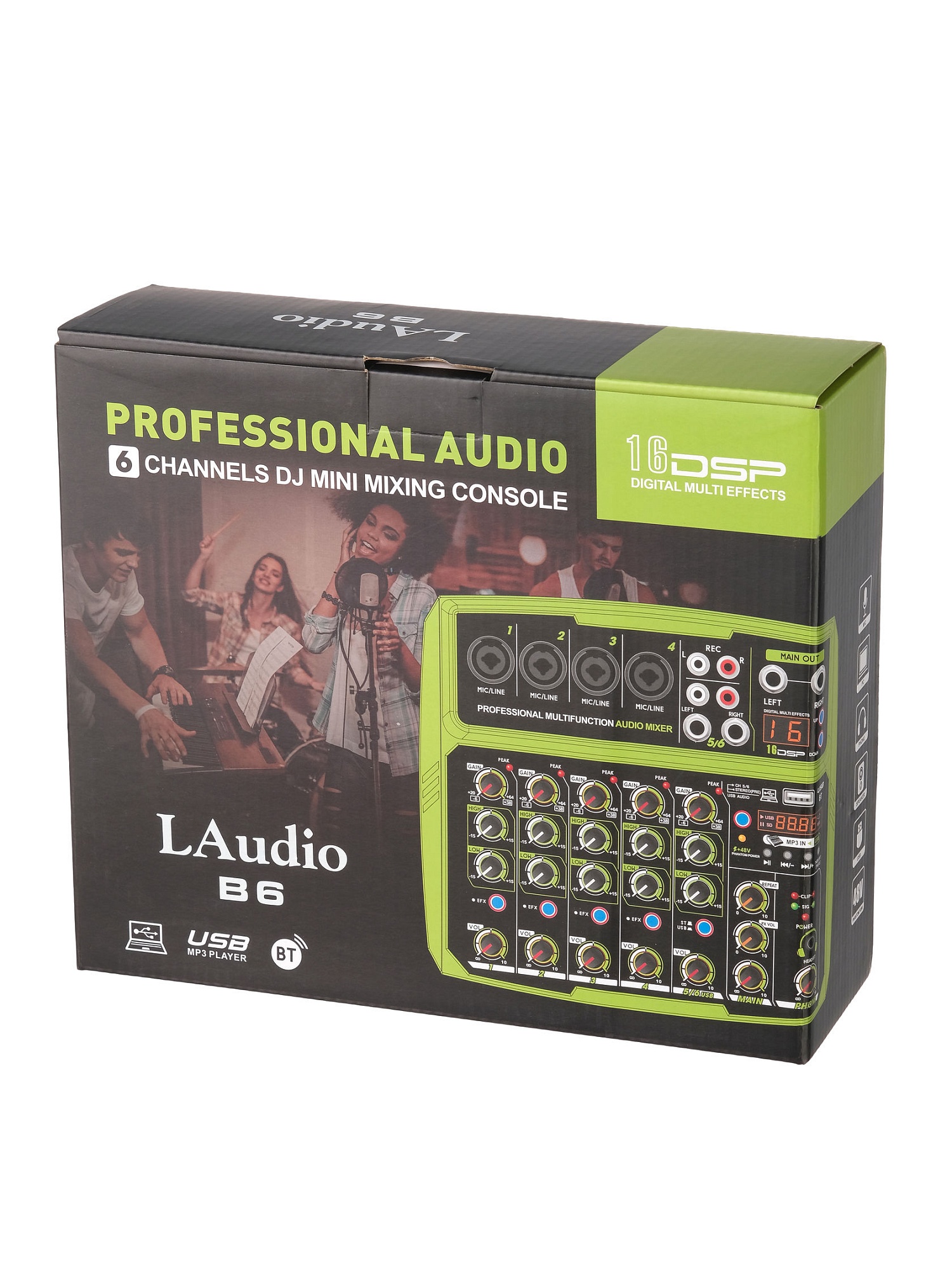 B6 Микшерный пульт, 6 каналов, LAudio купить в prostore.me