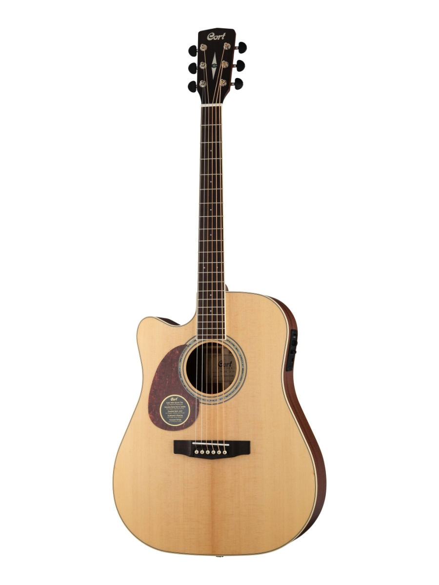 MR710F-LH-NS-WBAG MR Series Электро-акустическая гитара леворукая, с вырезом, цвет нат., чехол, Cort купить в prostore.me