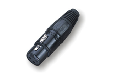 ECO RX004F Разъем cannon кабельный мама 3-х контактный, цвет: черный купить в prostore.me