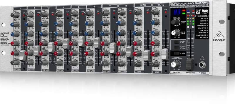 BEHRINGER RX1202FX V2 - микшер 12-ти канальный, с микрофонными предусилителями и Multi-FX купить в prostore.me
