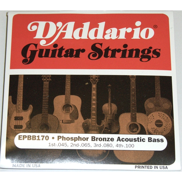 D'ADDARIO EPBB170 - струны для акуст. БАС-гитары. SOFT, фосфор-бронза 45-100 купить в prostore.me
