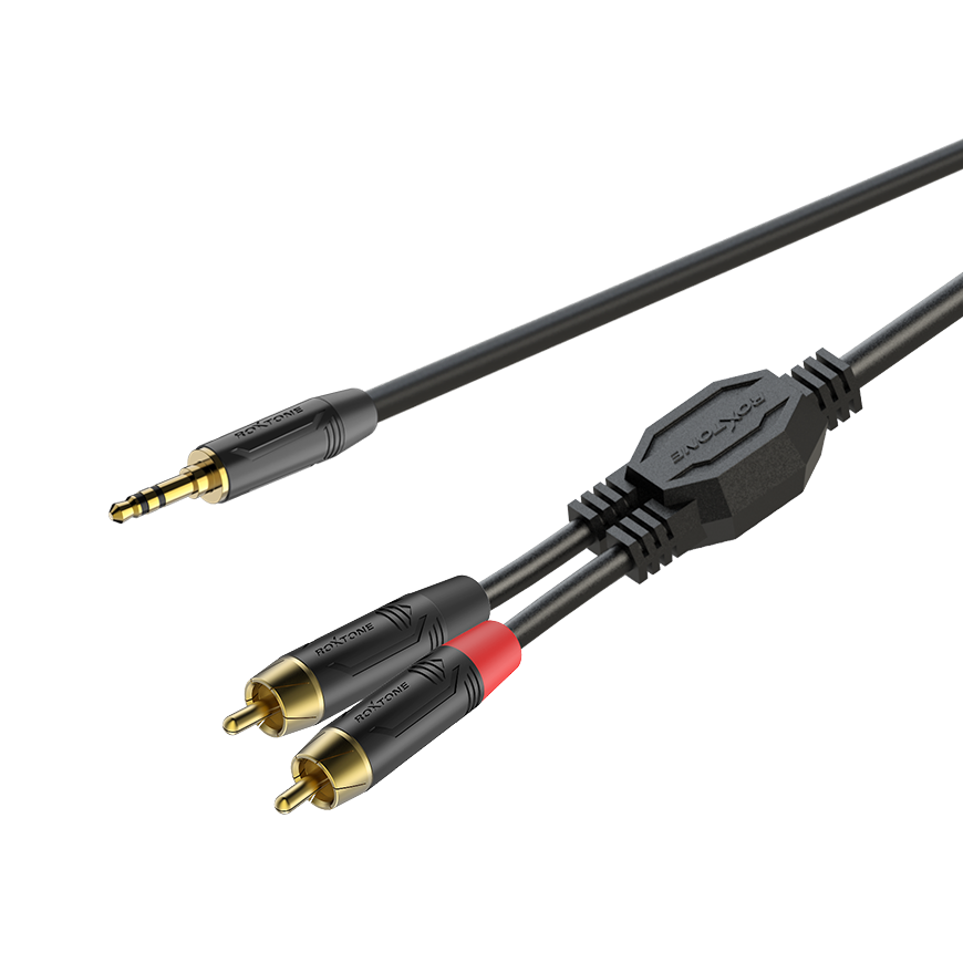 ROXTONE GPTC140/3 Аудио-кабель , JACK(S) 3,5MM-2*RCA, 3 купить в prostore.me