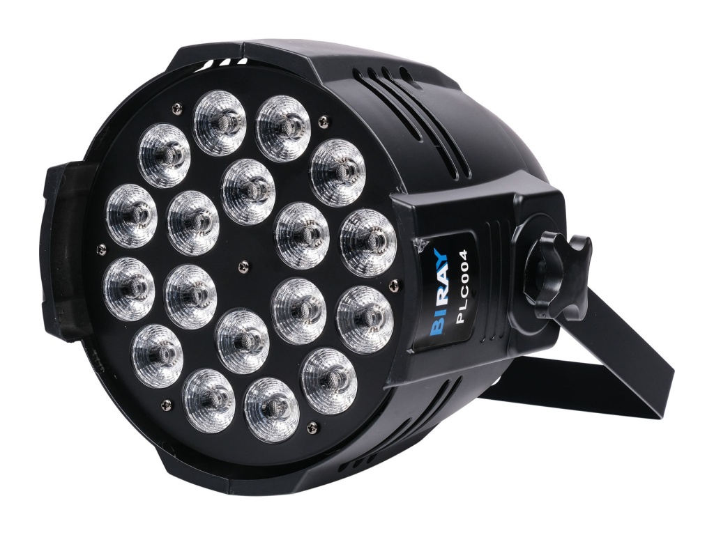 картинка PLC004 Светодиодный прожектор, RGBW 18х8Вт, Bi Ray от магазина prostore.me
