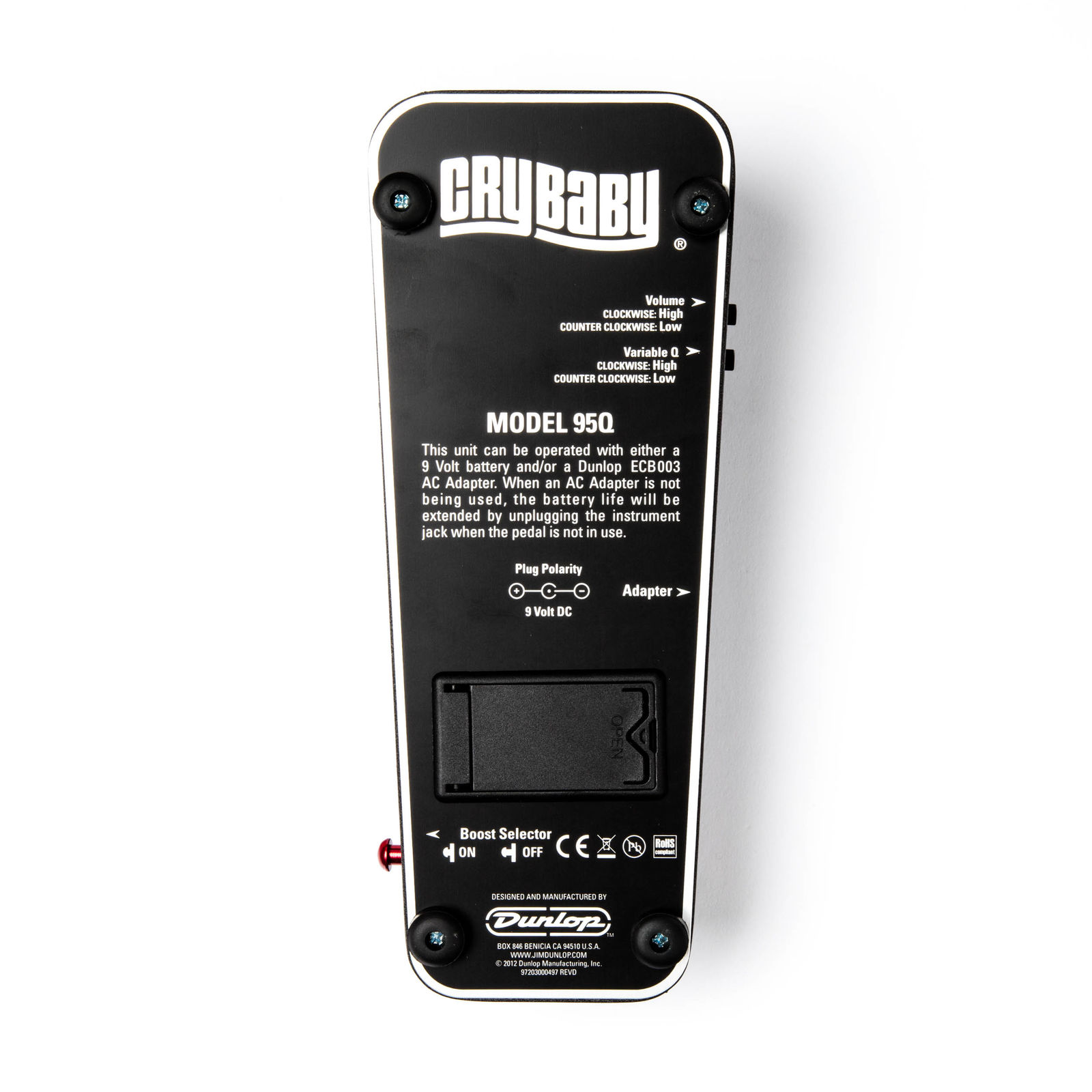картинка 95Q Crybaby Q Wah Wah Педаль эффектов, Dunlop от магазина prostore.me