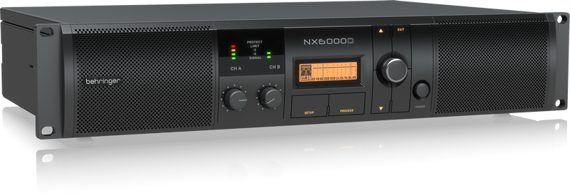 BEHRINGER NX6000D - усилитель мощности 2 х 3000 Вт/4 Ом 2 х 1600 Вт/8 Ом купить в prostore.me