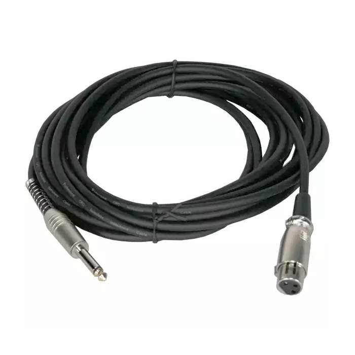 INVOTONE ACM1006/BK - микрофонный кабель, 6,3джек моно <-> XLR (мама), длина 6 м (черный) купить в prostore.me