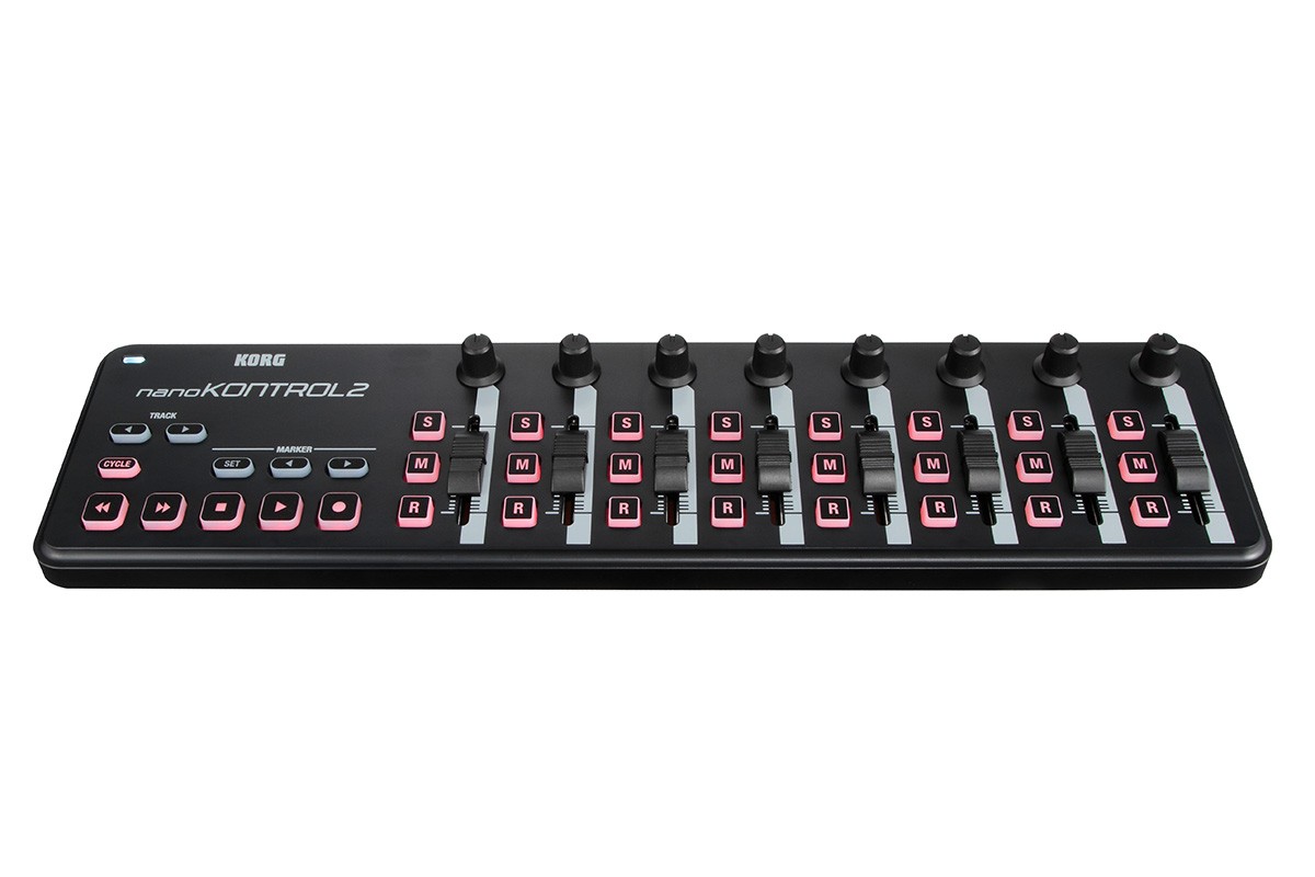KORG NANOKONTROL2-BK портативный USB-MIDI-контроллер, 8 фейдеров, 8 регуляторов, 24 кнопки купить в prostore.me