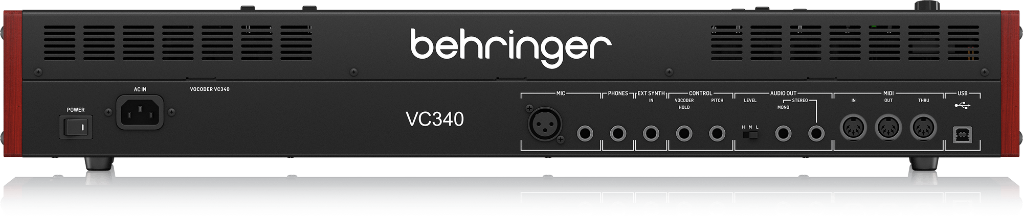 BEHRINGER VOCODER VC340 - аналоговый вокодерный синтезатор, 37 клавиш купить в prostore.me