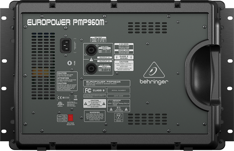 BEHRINGER PMP960M - микшер с усилителем, 6 моно, 2x450 Вт, процессор стереоэффектов купить в prostore.me