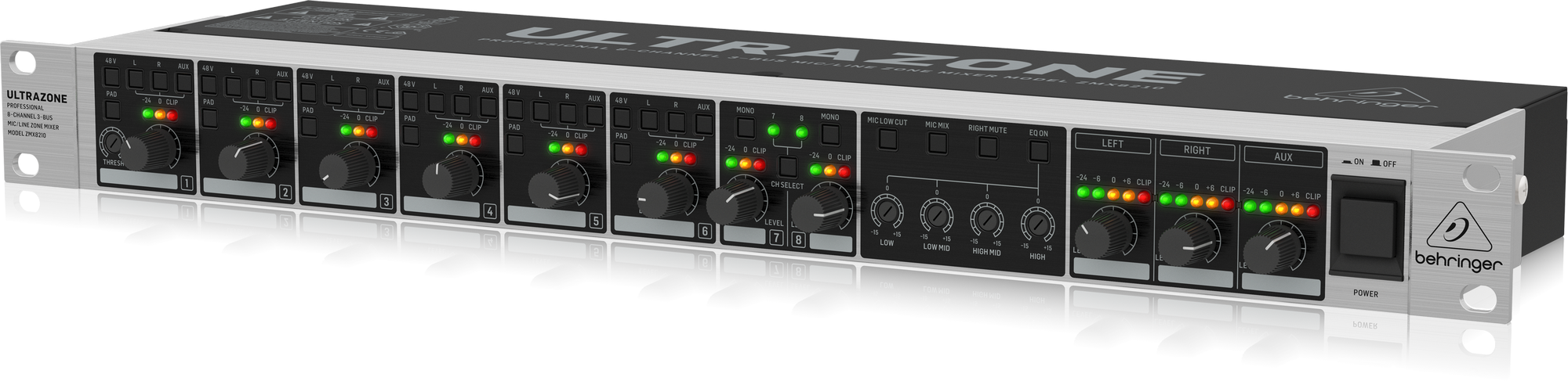 картинка Behringer ZMX8210 V2 Микрофонно-линейный зонный микшер для звуковых инсталляций от магазина prostore.me