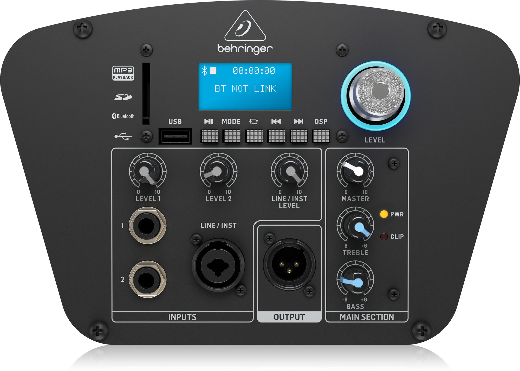 картинка BEHRINGER C210B - активная звуковая колонна, саб+сат, 160Вт, Bluetooth, с LED подсветкой и удаленным от магазина prostore.me