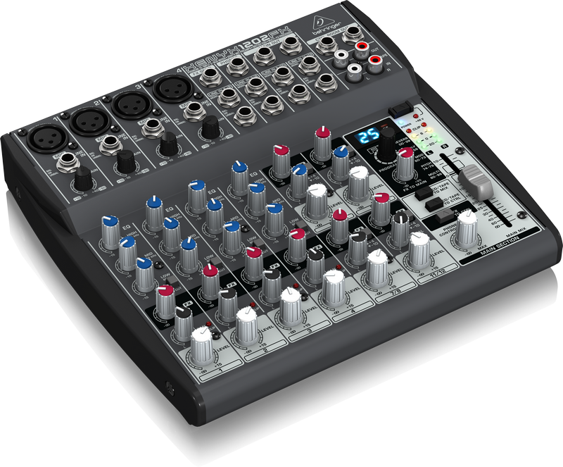 BEHRINGER 1202FX - микшер,4 микр. предусил.,8 линейных входов,24-битный эффект-процессор купить в prostore.me