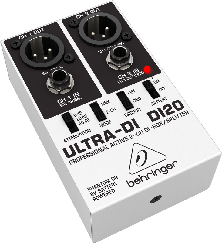 картинка BEHRINGER DI20 - DI-бокс/сплиттер, двухканальный от магазина prostore.me