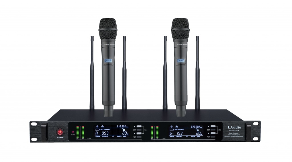 LAudio LS-Q7-2M Двухканальная вокальная радиосистема, 2 ручных передатчика. купить в prostore.me