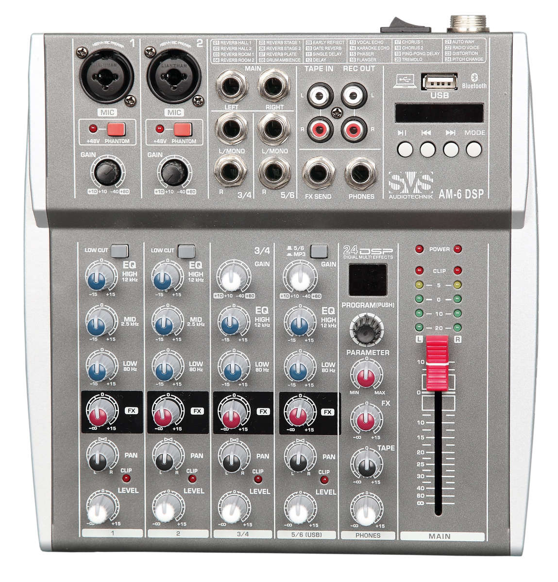 SVS Audiotechnik AM-6 DSP Микшерный пульт аналоговый, 6-канальный купить в prostore.me