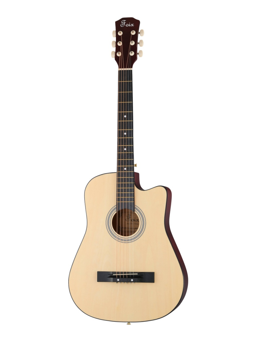 FFG-38C-NA-M Акустическая гитара, с вырезом, цвет натуральный, Foix купить в prostore.me