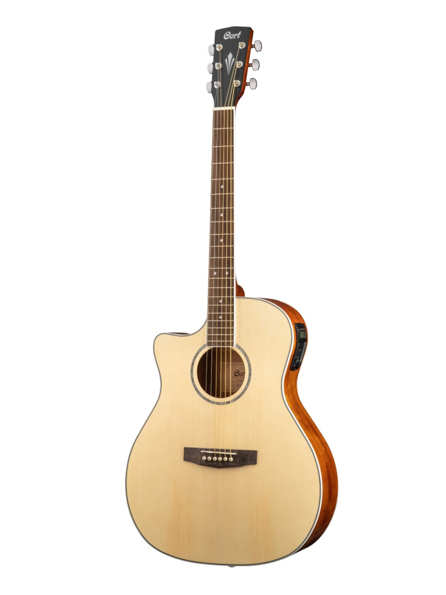 GA-MEDX-LH-OP Grand Regal Series Электро-акустическая гитара, с вырезом,леворукая, натуральный, Cort купить в prostore.me