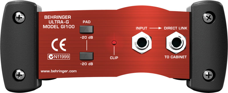 картинка BEHRINGER GI100 - активный гитарный DI-бокс с имитацией спикера от магазина prostore.me