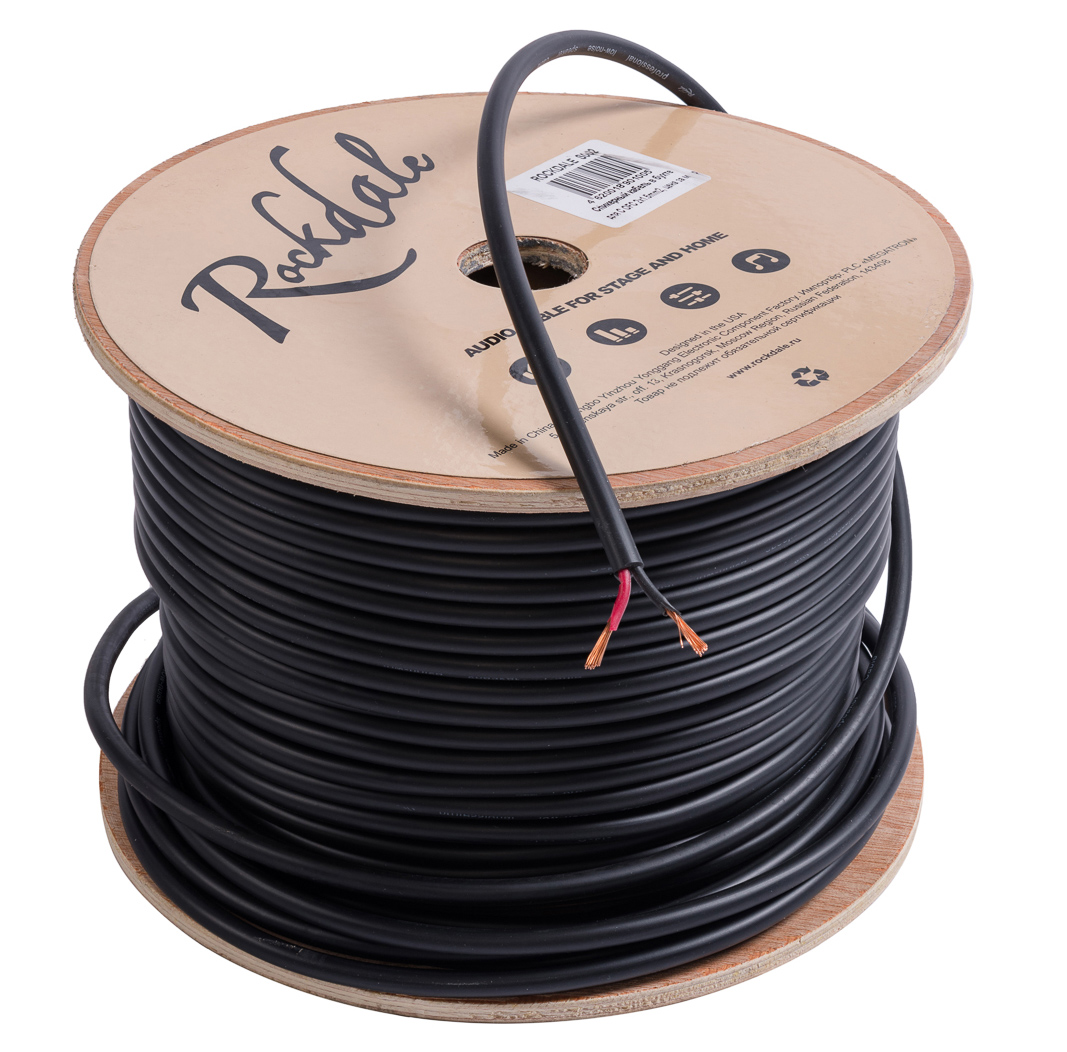 ROCKDALE S002 Спикерный кабель в бухте для низковольтных соединений, OFC 2x1.5mm2, цена за метр