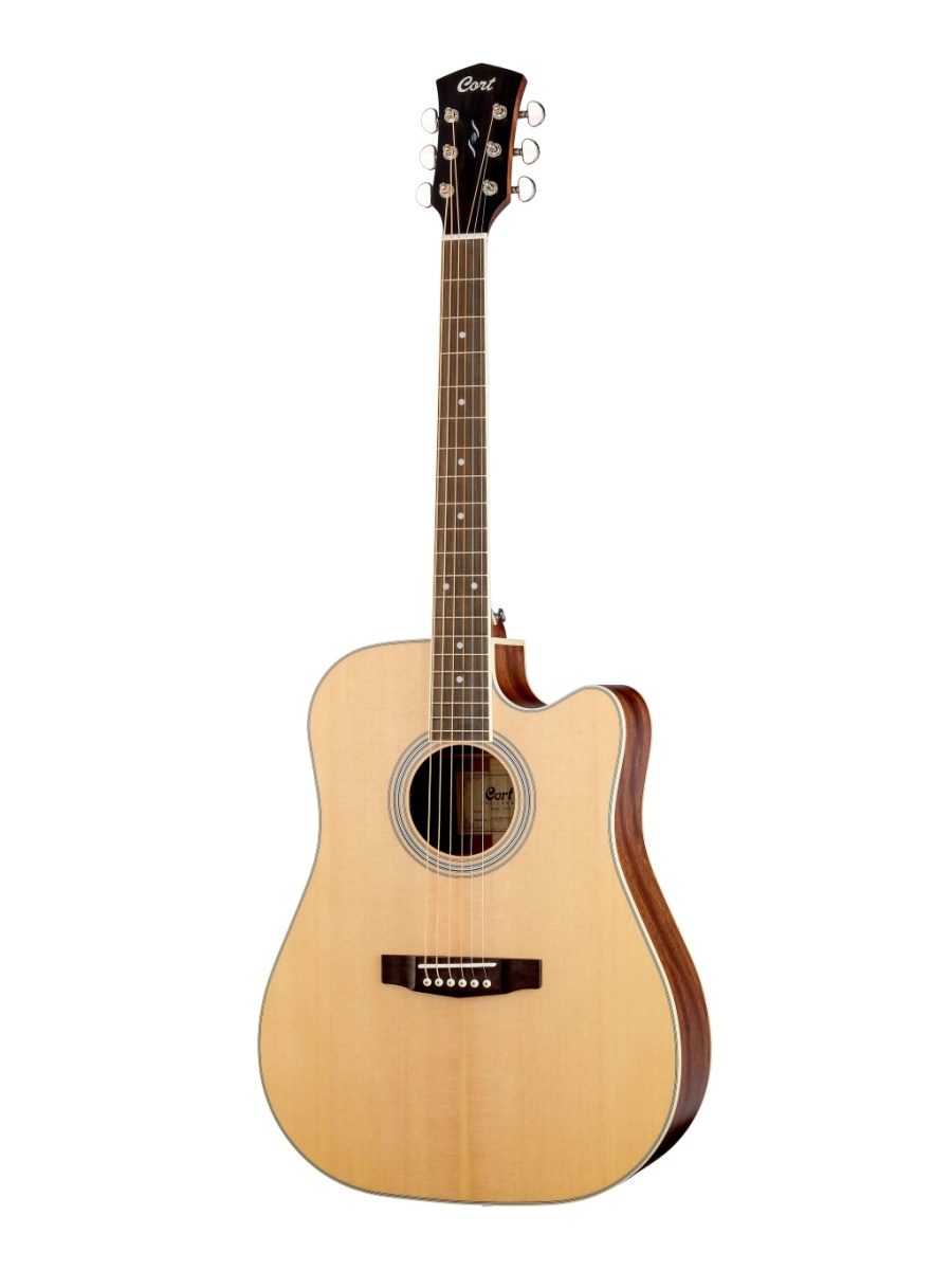 PURE-DCF-NS-WBAG Электро-акустическая гитара, с вырезом, с чехлом, Cort купить в prostore.me