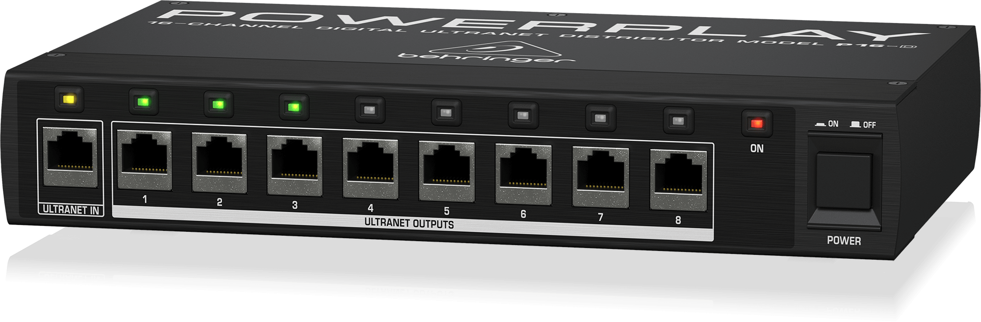 картинка Behringer P16-D разветвитель сигнала ULTRANET 1 x 8, для микшеров P-16M и активных АС с ULTRANET. от магазина prostore.me