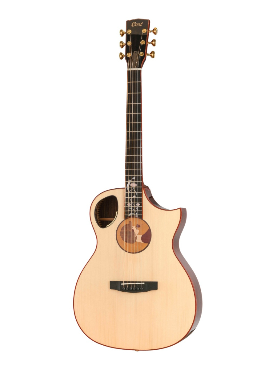 Roselyn-Redux-WCASE-NAT Masterpiece Series Электро-акустическая гитара, с чехлом, Cort купить в prostore.me