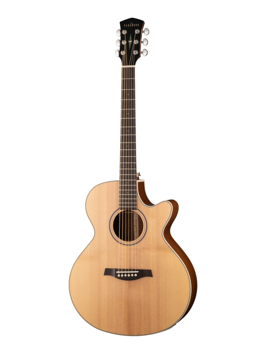 S27-GT Электро-акустическая гитара, с вырезом, с чехлом, глянец, Parkwood купить в prostore.me