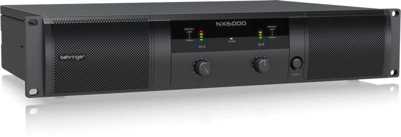 картинка BEHRINGER NX6000 - усилитель мощности, 2х1600 Вт/8 Ом, 2х3000 Вт/4 Ом, от магазина prostore.me