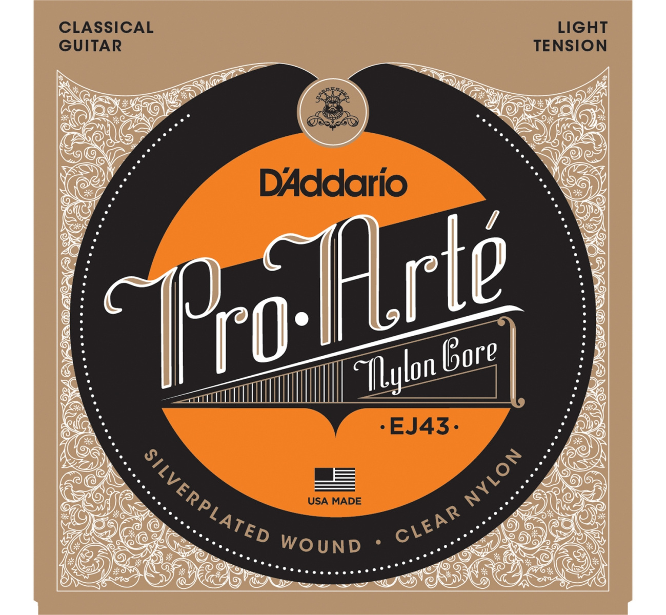D'Addario EJ43 - струны для классической гитары, серебро (Silver), Light. купить в prostore.me