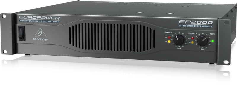 картинка BEHRINGER EP2000 - усилитель мощности, 2х500 Вт/4 Ом,2х350 Вт/8 Ом, мост:1300 Вт/4 Ом, 1000 Вт/8  Ом от магазина prostore.me