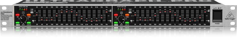 картинка BEHRINGER FBQ1502HD - эквалайзер стерео, графический, 15 полос от магазина prostore.me
