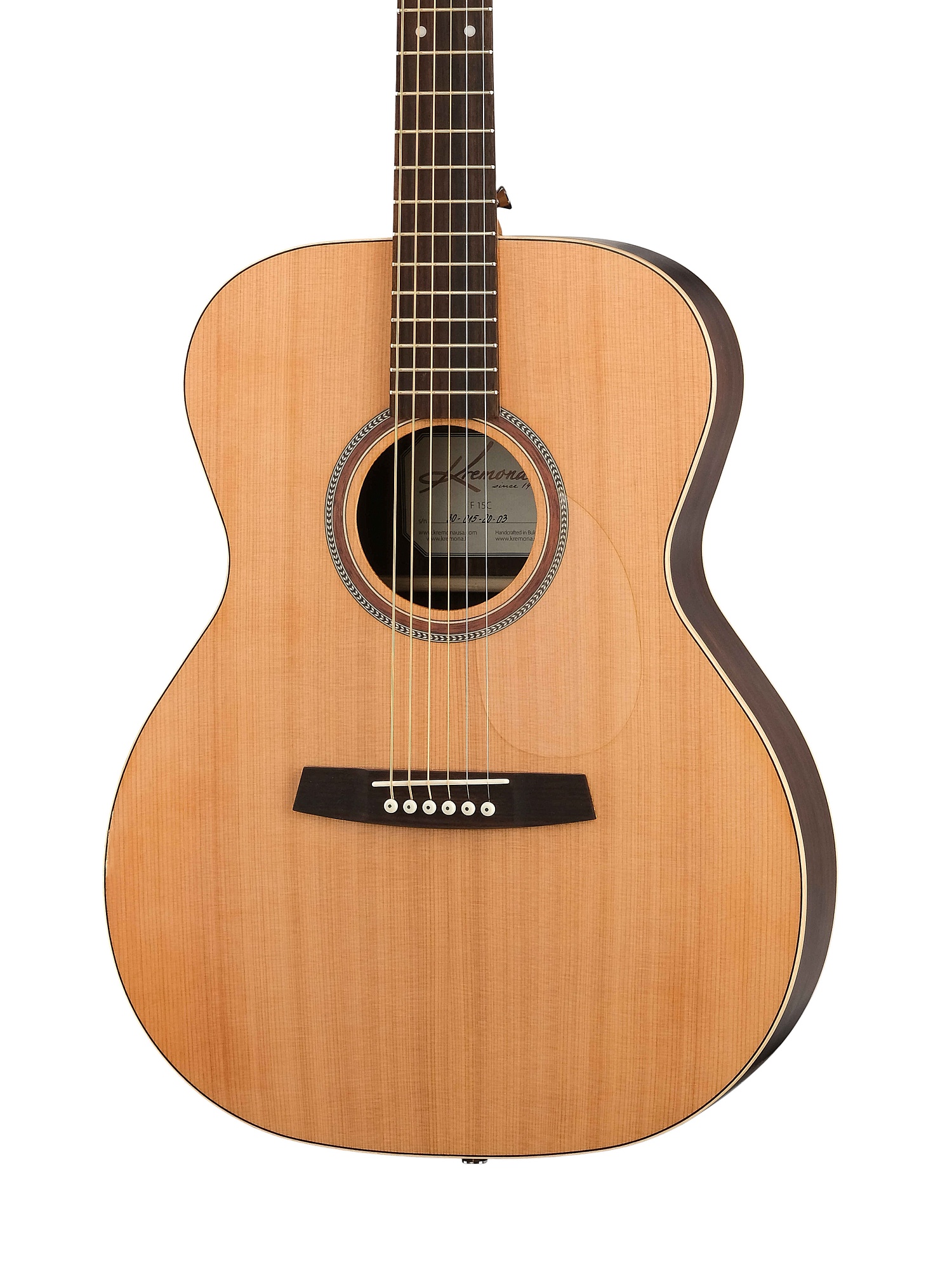 картинка F15CE Steel String Series Электро-акустическая гитара, кедр, Kremona от магазина prostore.me