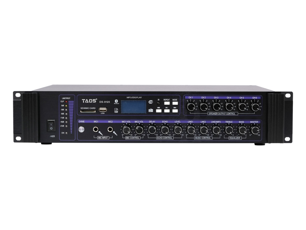 картинка DS-9120 Усилитель мощности трансляционный, 120Вт, TADS от магазина prostore.me