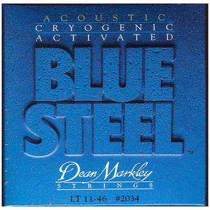 DeanMarkley 2034 Blue Steel LT -струны для акустической гитары (92% медь, 8% цинк) толщина 11-46 купить в prostore.me