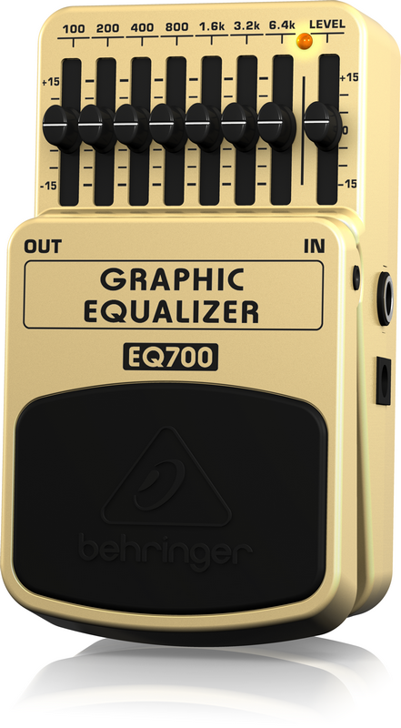 BEHRINGER EQ700 - 7-полосный графический эквалайзер для гитары или клавишных купить в prostore.me