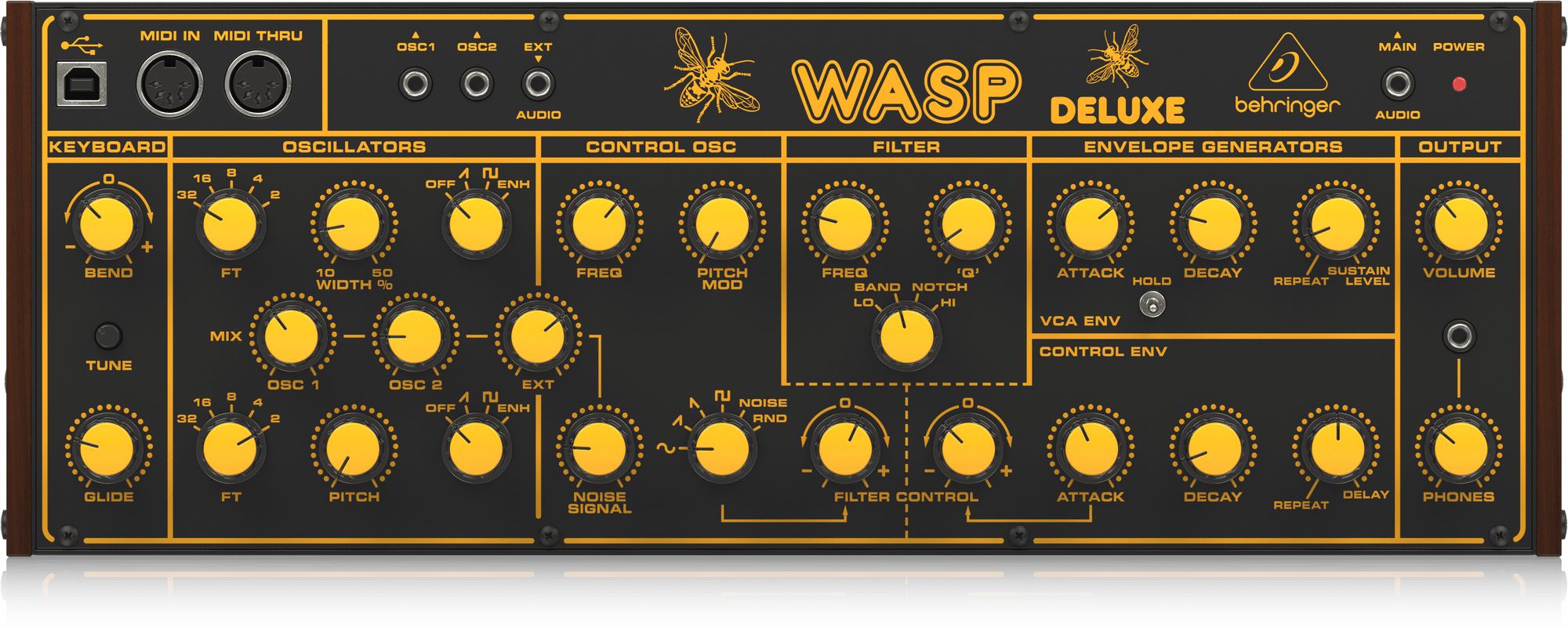 картинка BEHRINGER WASP DELUXE - гибридный монофонический синтезатор от магазина prostore.me