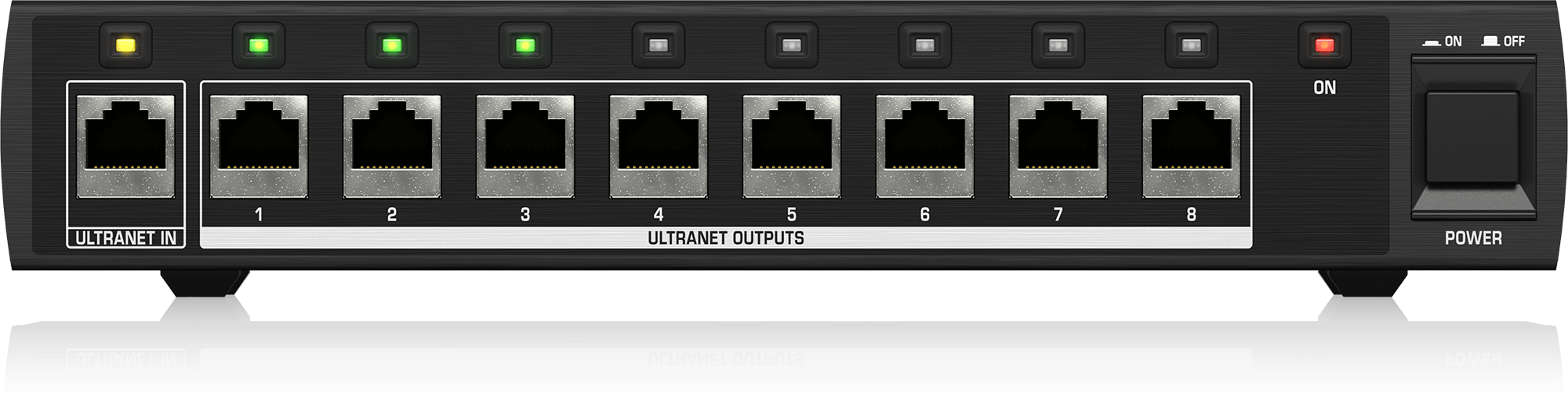 картинка Behringer P16-D разветвитель сигнала ULTRANET 1 x 8, для микшеров P-16M и активных АС с ULTRANET. от магазина prostore.me