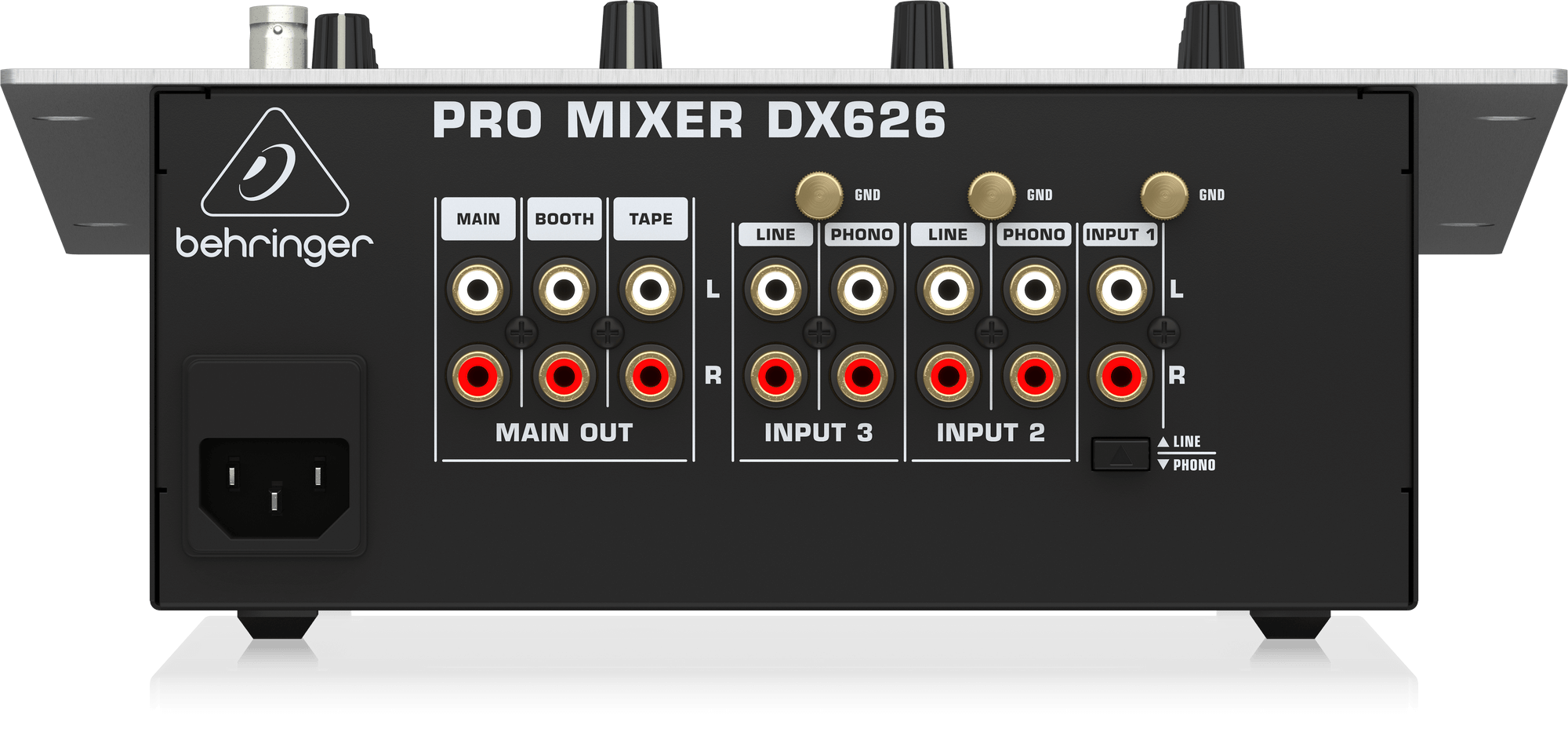картинка BEHRINGER DX626 - DJ микшер, 3 канала, кроссфейдер ULTRAGLIDE,эквалайзер от магазина prostore.me