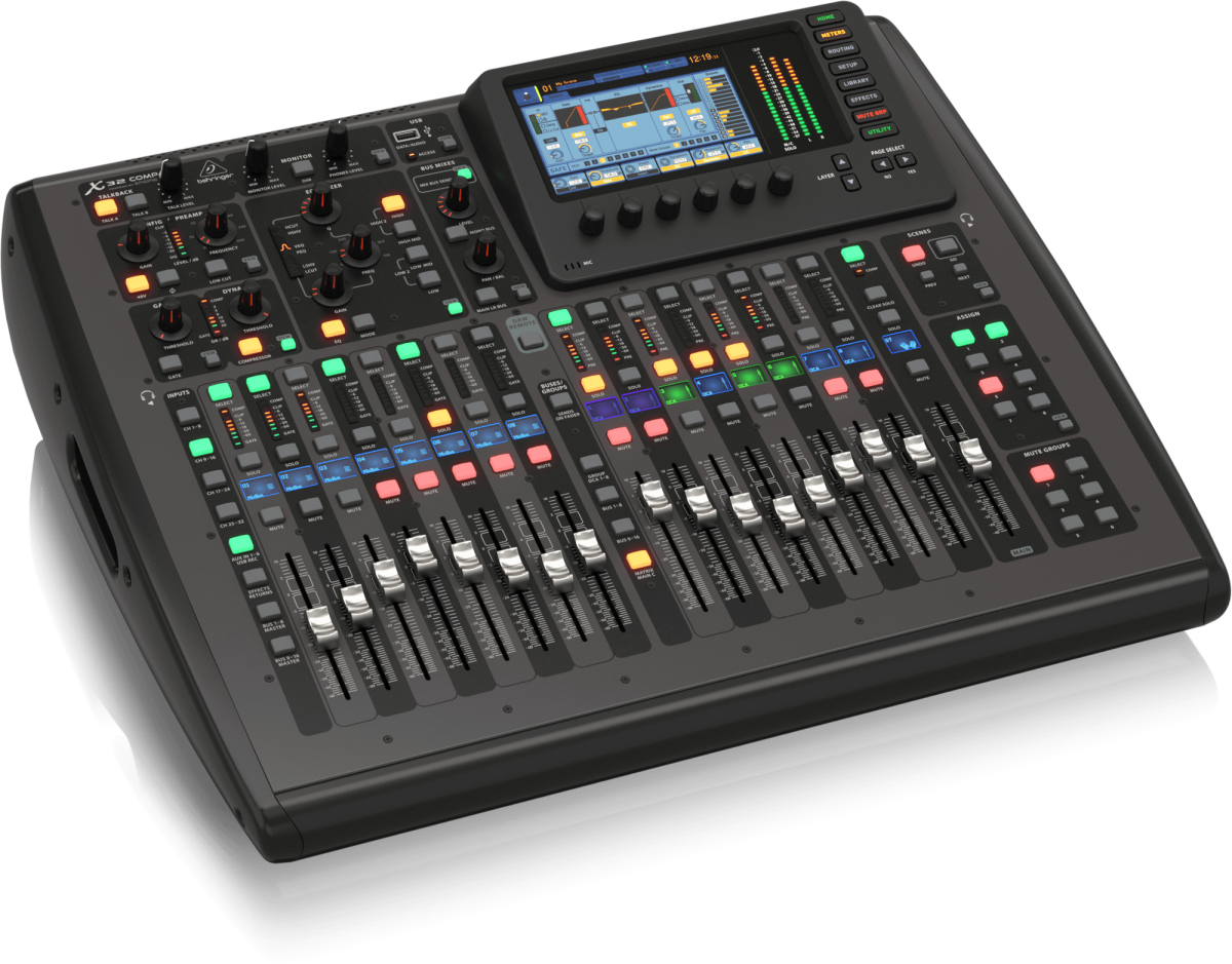 BEHRINGER X32 COMPACT - цифровой микшер, 16 входов, 25 шин, 8 выходов купить в prostore.me