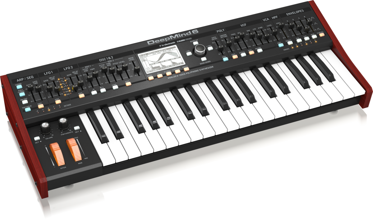 BEHRINGER DEEPMIND 6 - аналоговый синтезатор, 37 кл., 6-гол. полифония