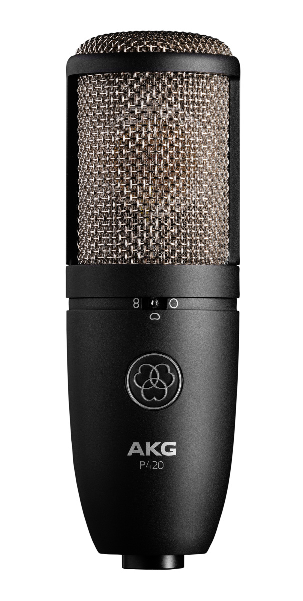 AKG P420 - микрофон конденсаторный, 3 диаграммы напр., 20-20000Гц, в комплекте "паук" , КЕЙС купить в prostore.me