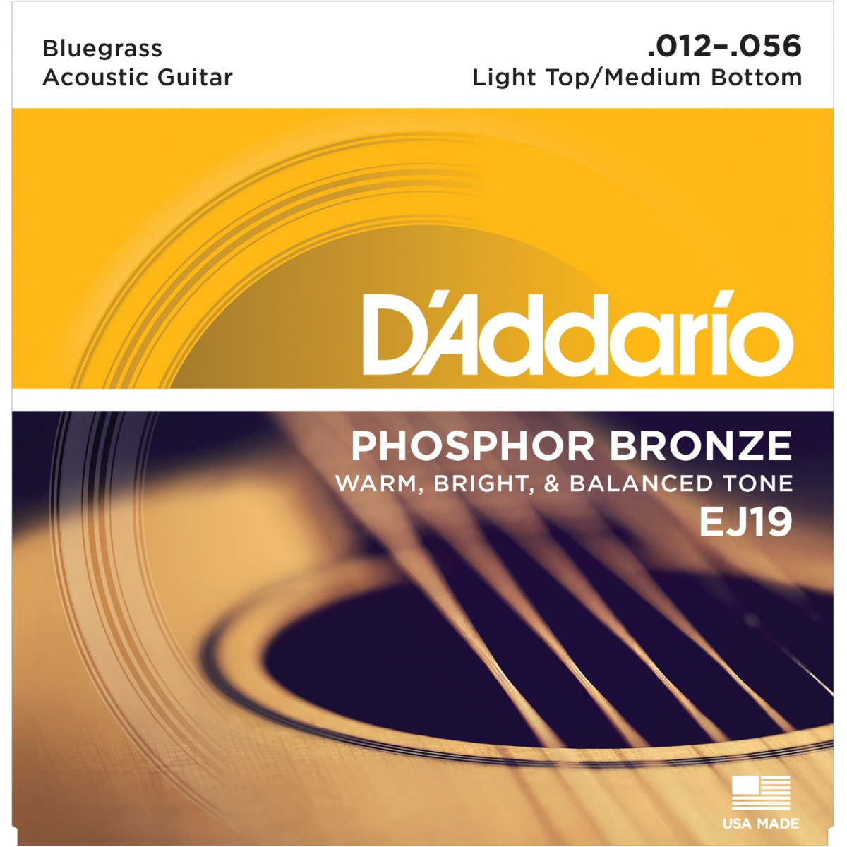 D'Addario EJ19 - струны для ак. гитары фосфор/бронза, bluegrass, 12-56 купить в prostore.me