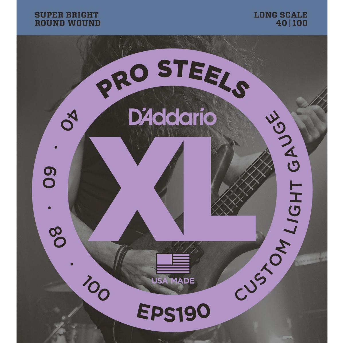 D'ADDARIO EPS190 - струны для БАС-гитары, Long, 40-100 купить в prostore.me