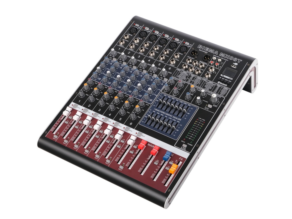 MX-08T Микшерный пульт, 6 каналов, Biema купить в prostore.me