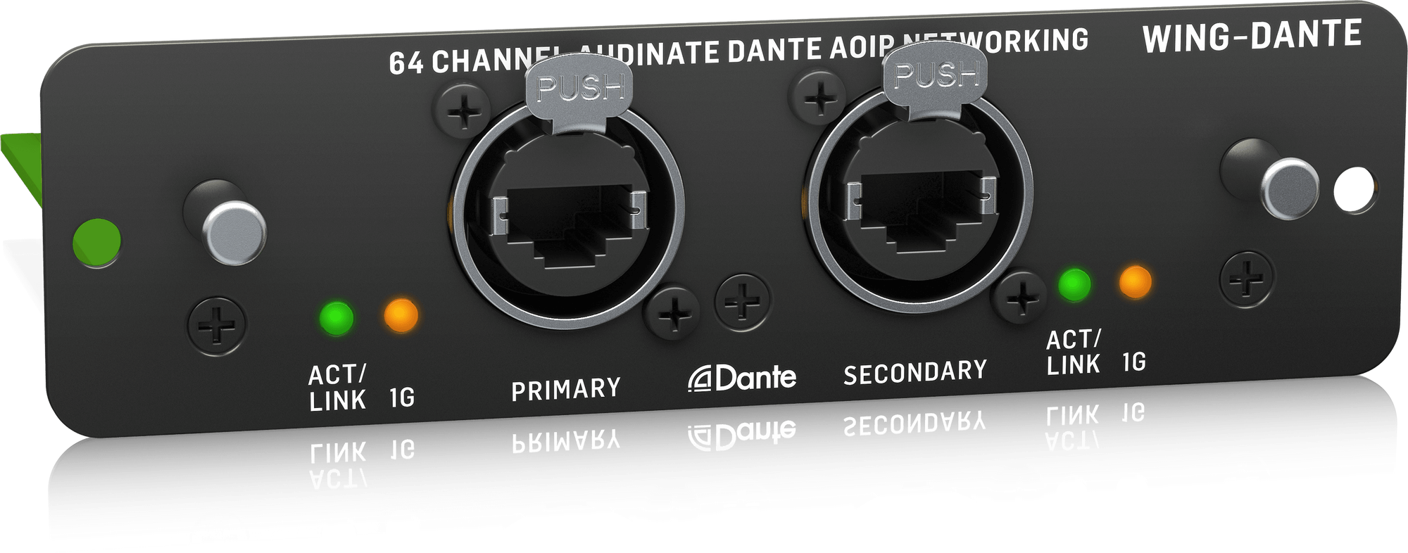 BEHRINGER WING-DANTE - карта DANTE для цифрового микшерного пульта Behringer WING, 64х64 аудиоканала купить в prostore.me