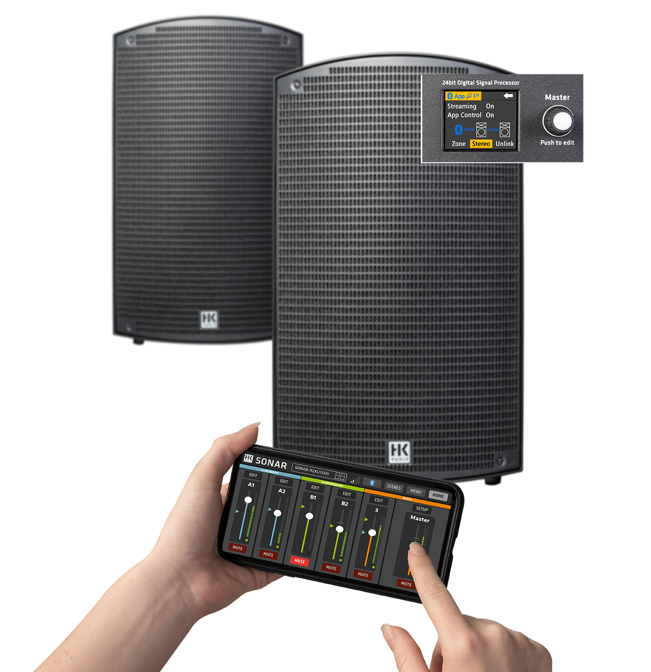 HK AUDIO SONAR 110 Xi Профессиональная активная акустическая система. Пиковая мощность 800 Вт. купить в prostore.me