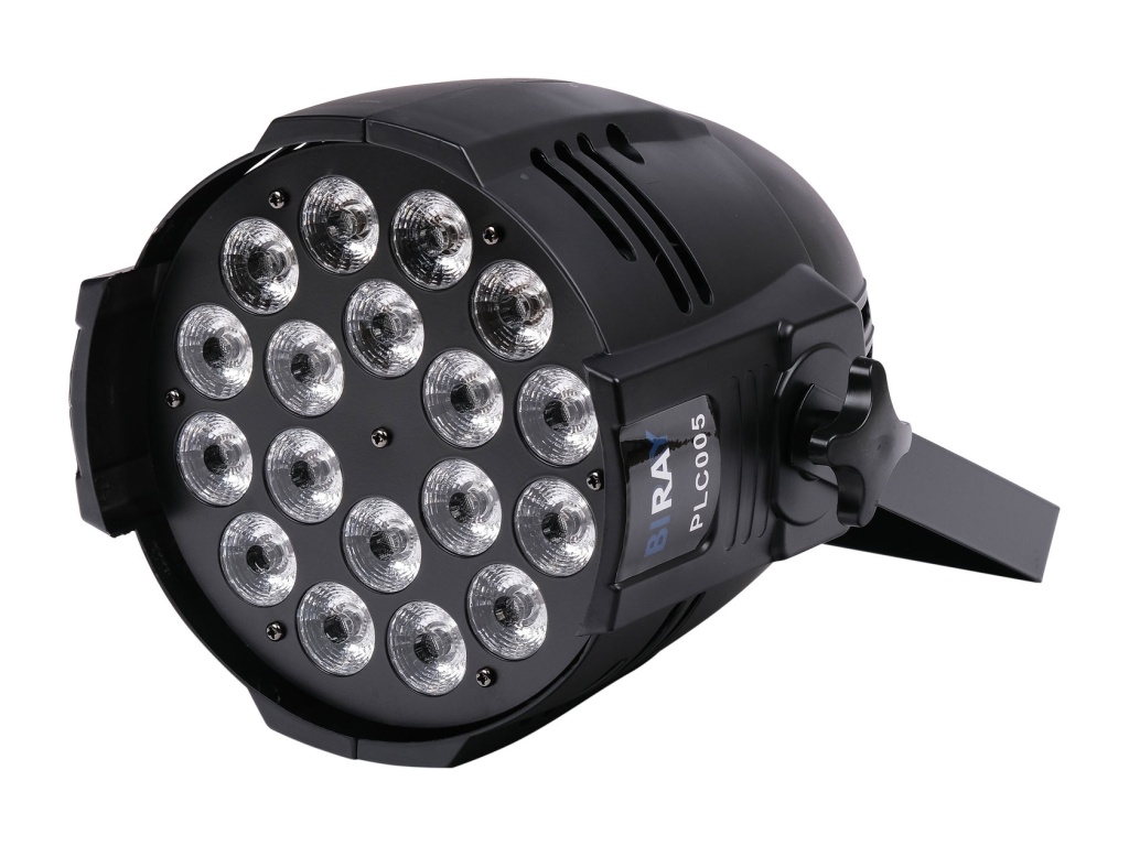 картинка PLC005 Светодиодный прожектор, RGBWA 18х10Вт, Bi Ray от магазина prostore.me